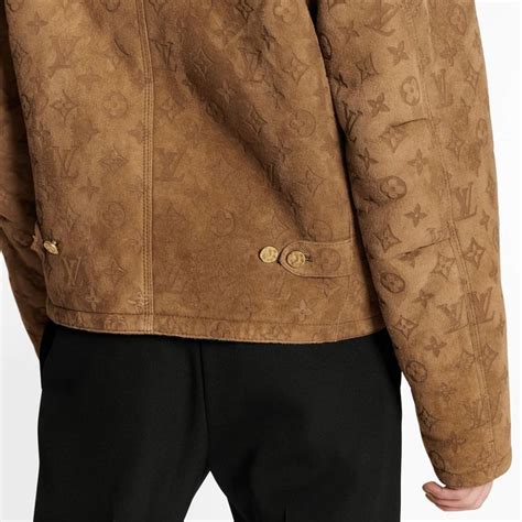 louis vuitton monogram sherling coat|Products by Louis Vuitton: Shearling Embossed Monogram Jacket.